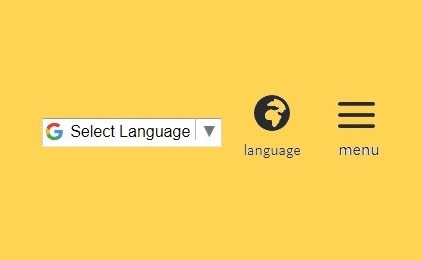 image to show where to click for other languages to translate the site